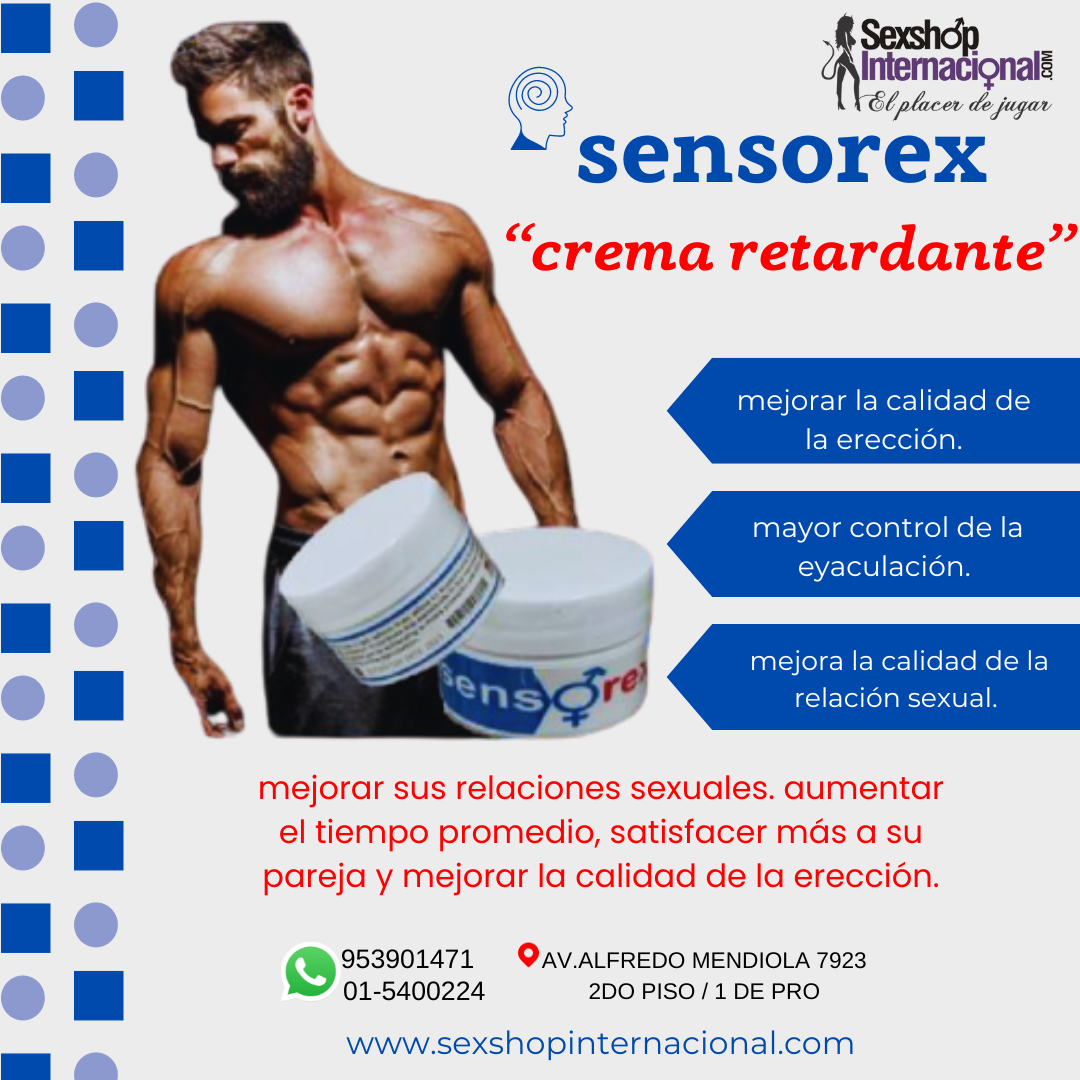 SENSOREX CREMA RETARDANTE SEXSHOP LOS OLIVOS